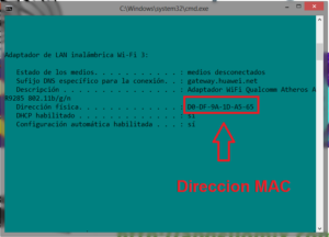 sireccion mac