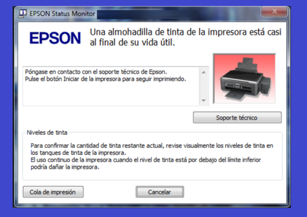 Reset de contador en EPSON L100-L210-L300-L350-L355