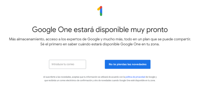 Google One; precios en la nube más baratos que en Drive - Angellomix