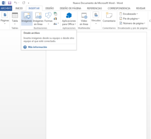 word insertar imagenparaconvertir a pdf