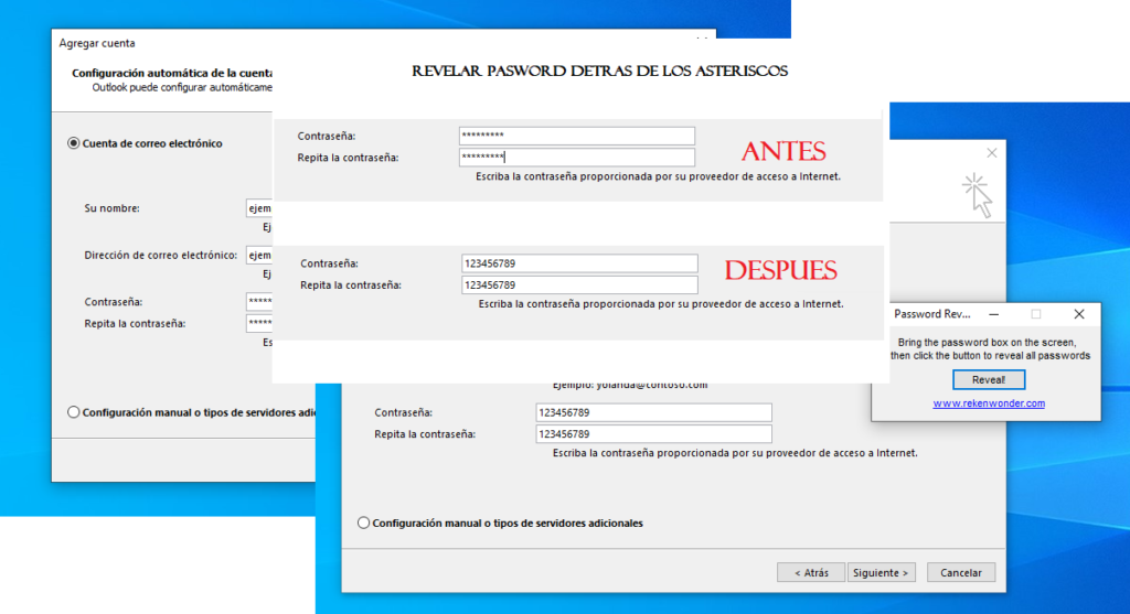 ver contraseñas detrás de los asteriscos