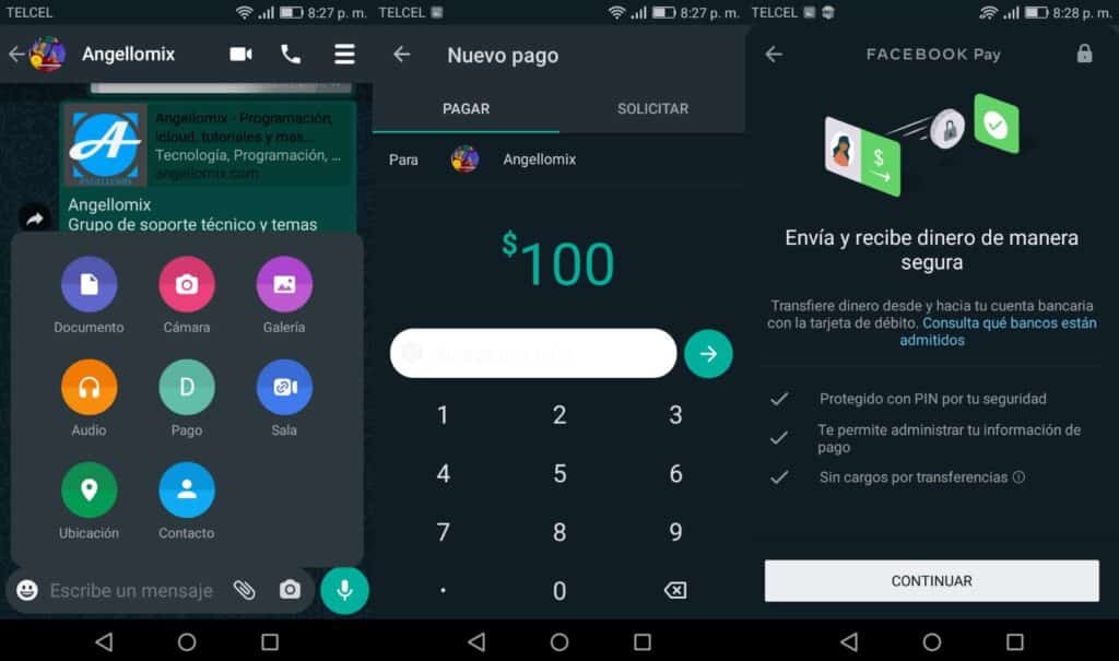 Enviar o recibir pagos por whatsapp lo nuevo