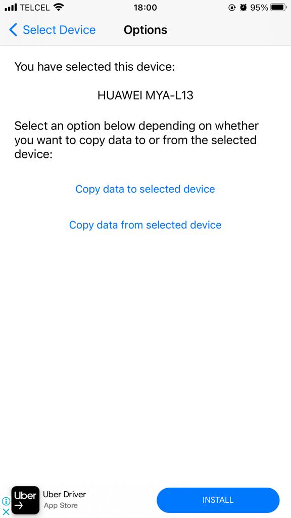 enviar contactos pantalla 3 enviar o recibir contactos a iOS de Android
