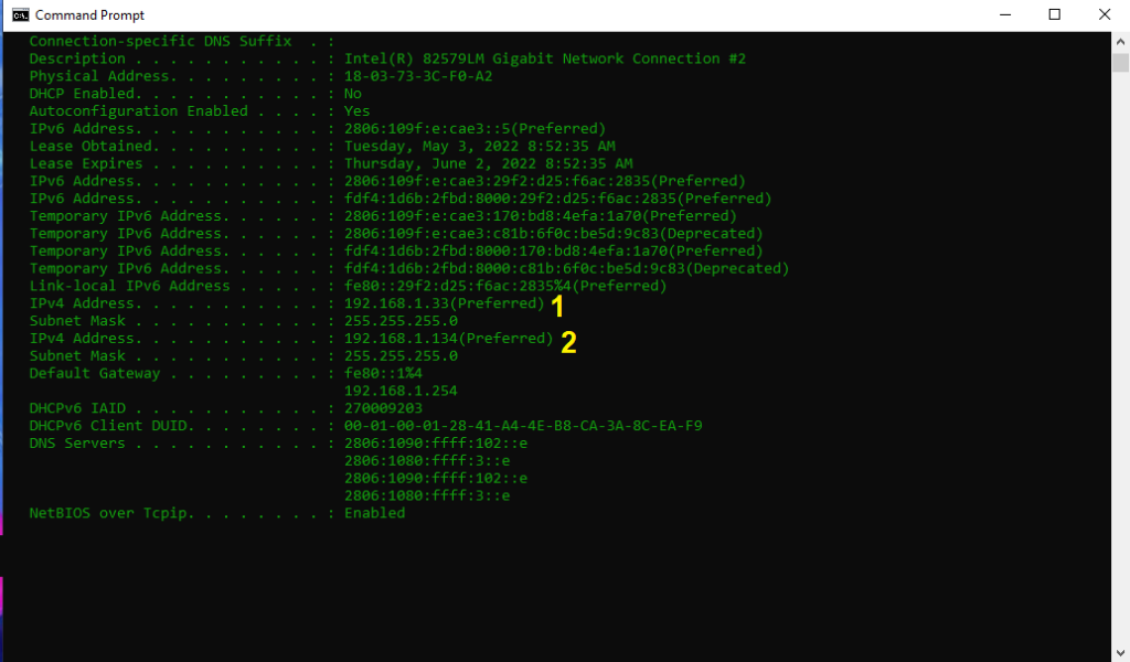 como tener dos direcciones ip en mi computadora