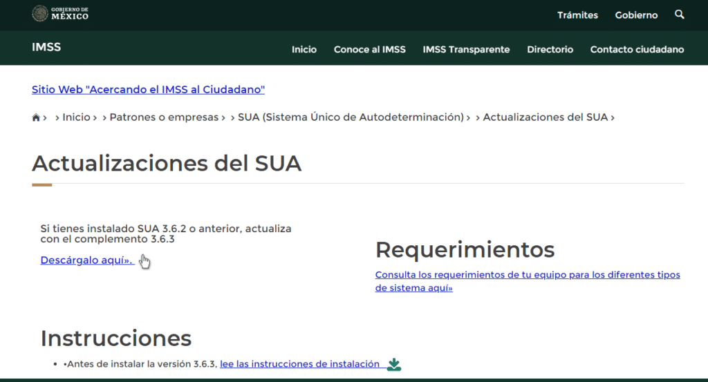 actualizacion del SUA 2023 instalacion y configuracion sin errores